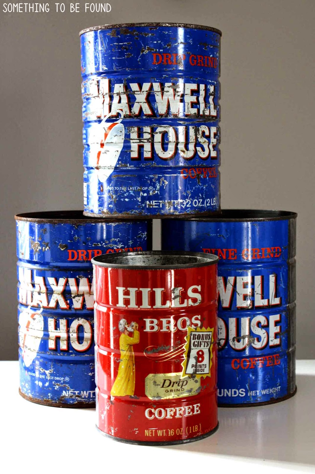 Vintage Maxwell House and Hills Bros. Coffee Tins | Something to be Found