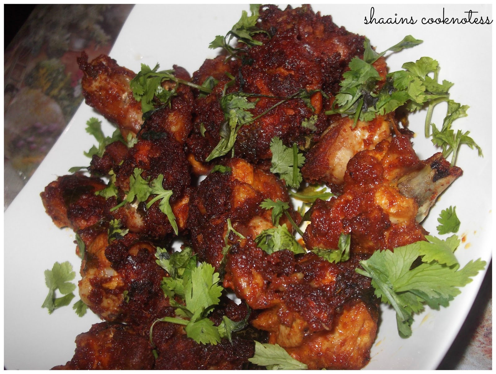Shaain's Cooknotes Chicken 65 Kerala Style