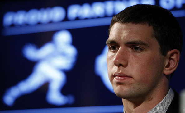 quarterback Andrew Luck to