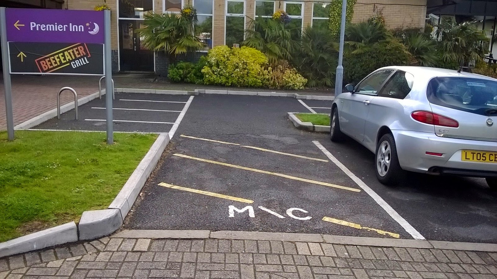 You can't tour on a single! Motorcycle parking