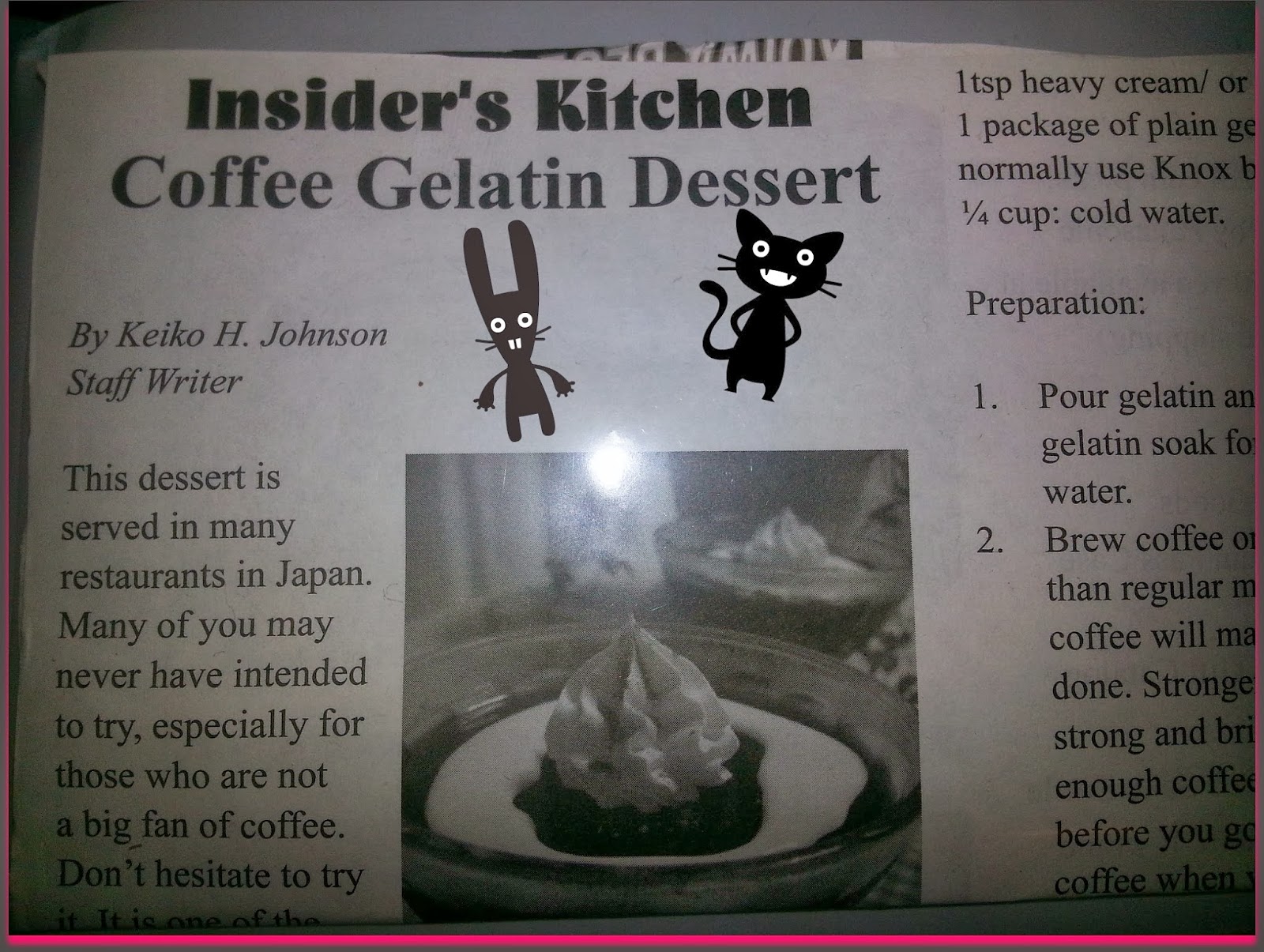 A Little Bit Frenchy Coffee Gelatin Dessert (from Japan)