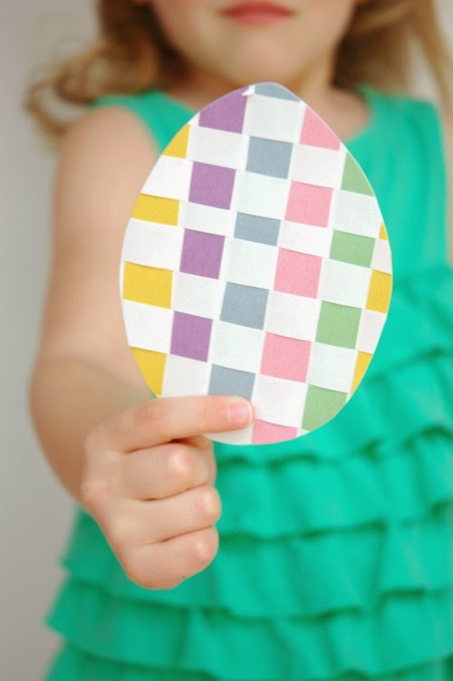 Basket Weave Easter Eggs What Can We Do With Paper And Glue