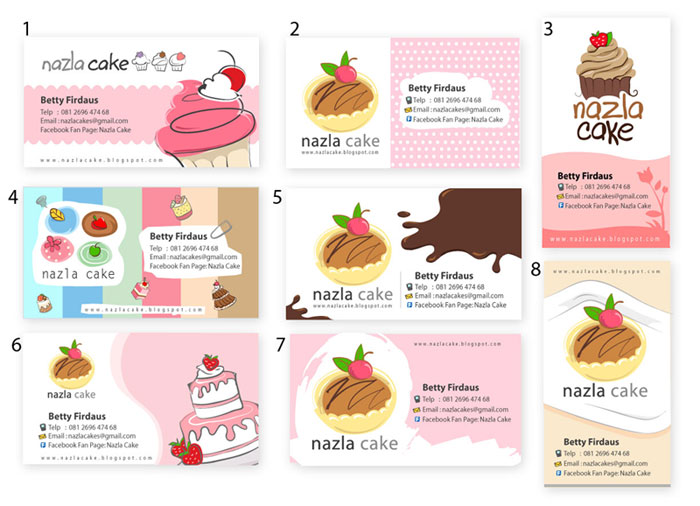 Desain Kartu Nama Kue | kartu nama nazla cake template manis com Desain Kartu Nama Kue | kartu nama nazla cake template manis com