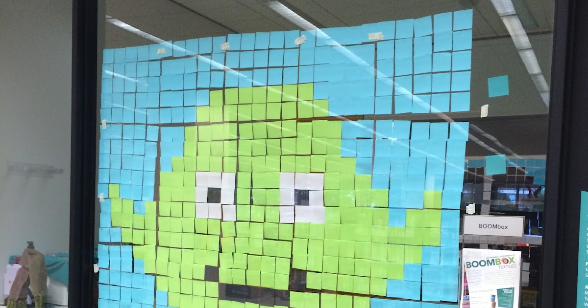The Show Me Librarian Star Wars Sticky Note Mosaic Murals