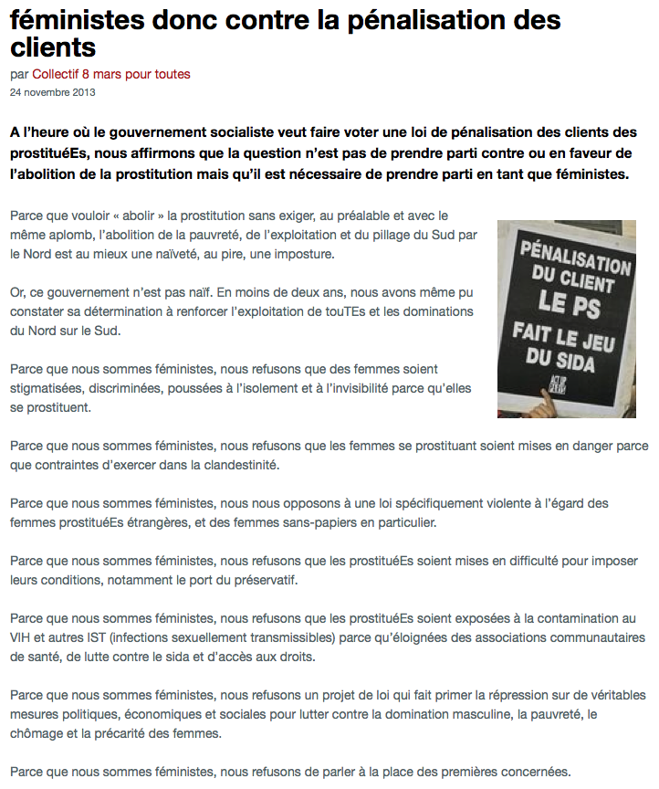 prostituee sans preservatif