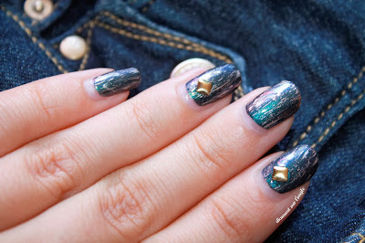 Blue Jeans Inspired Nail Art