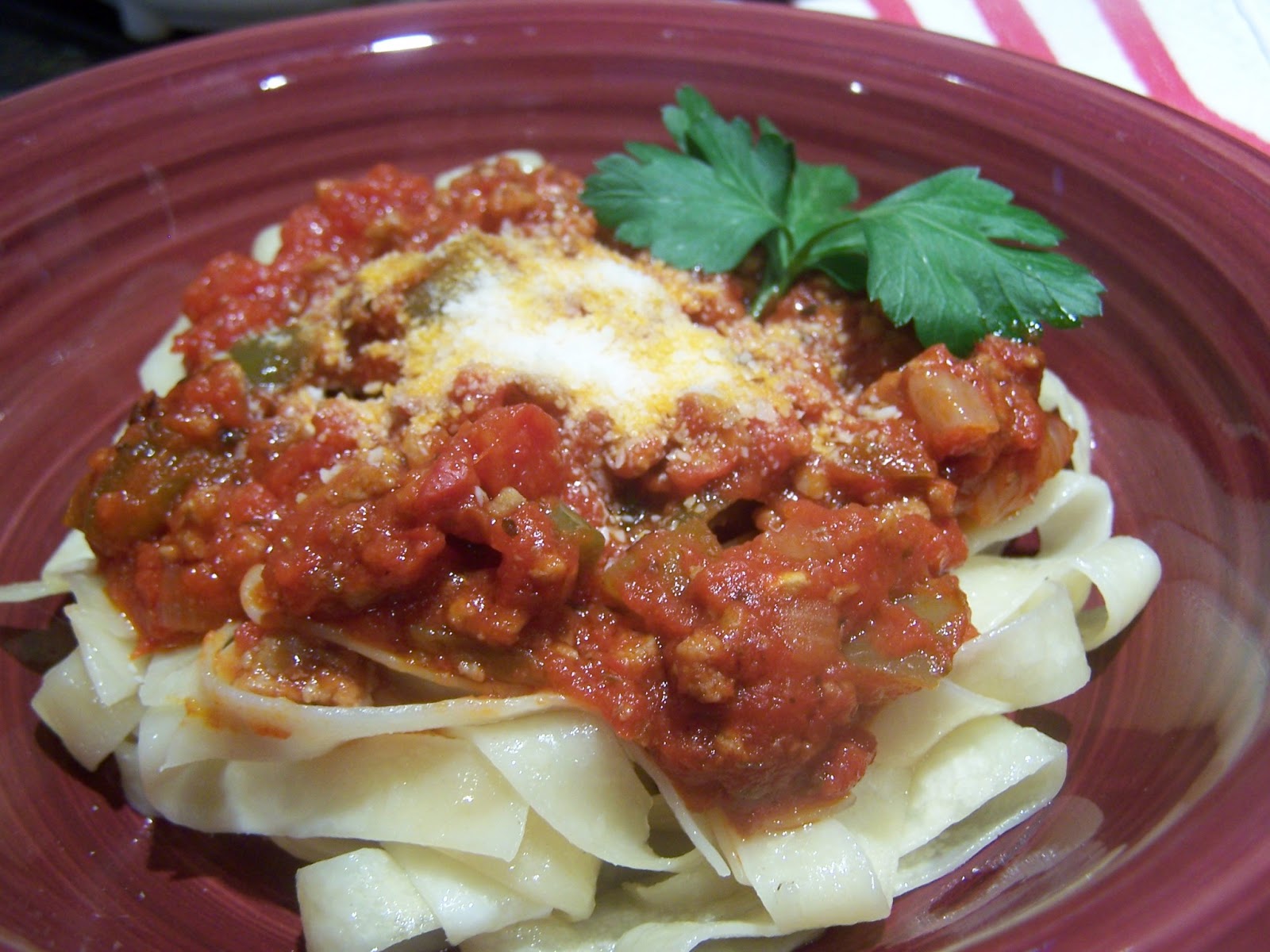 Go Ahead... Take A Bite! Thick and Hearty Meat Sauce (for pasta)