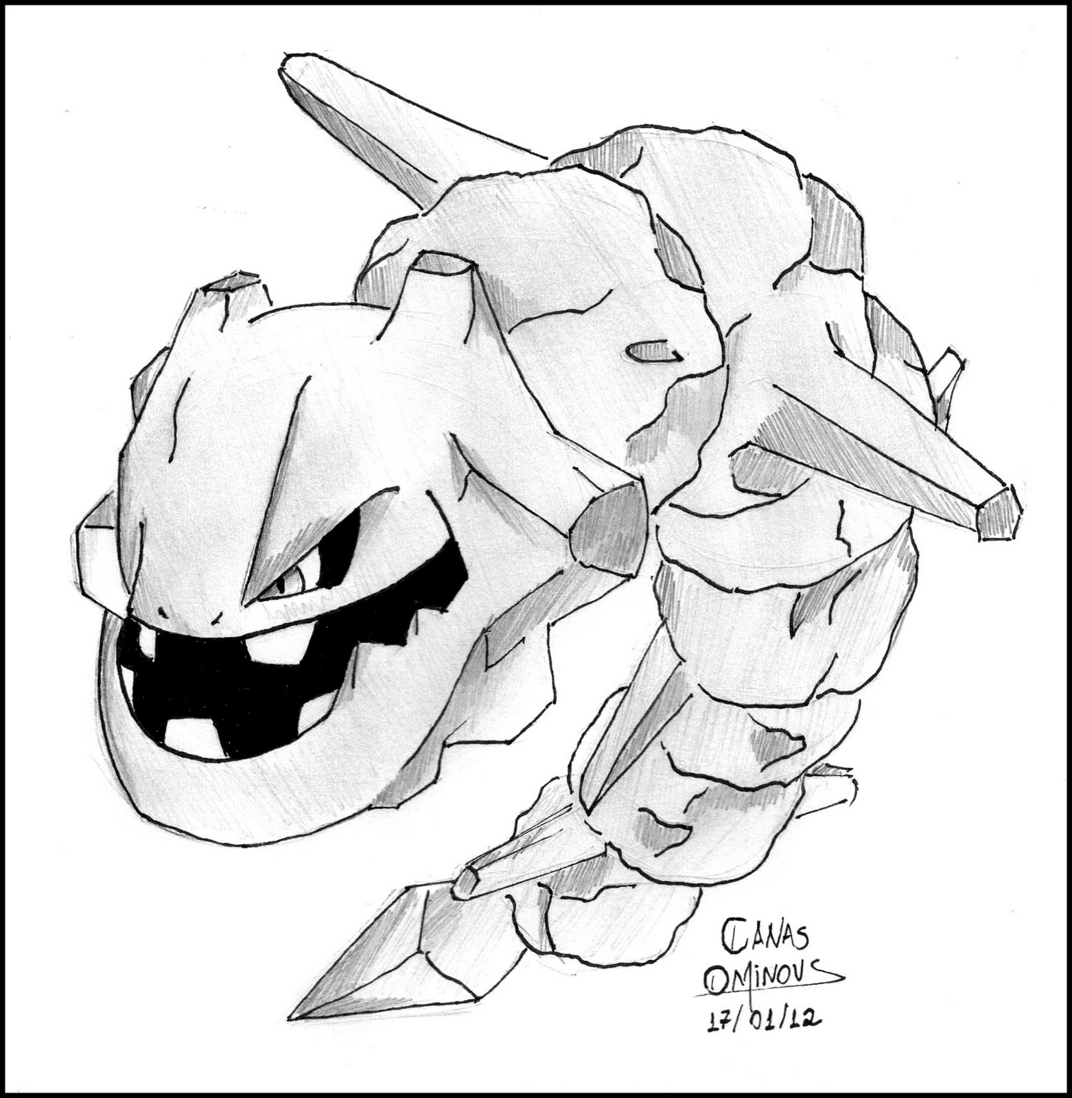 Desenhos para colorir de desenho do pokémon onix para colorir  