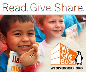 Read, Give, and Share with We Give Books!