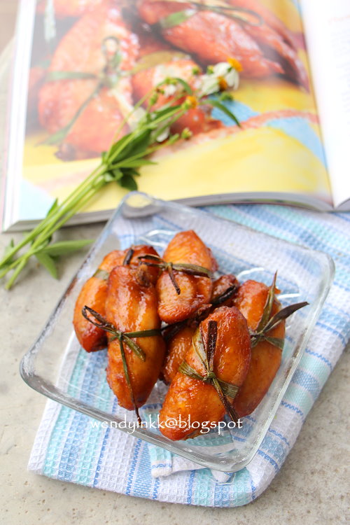 Table for 2.... or more Plum Sauce Chicken Wings Baked in a Flash