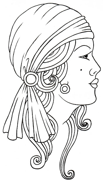 gypsy lady tattoo design fashion