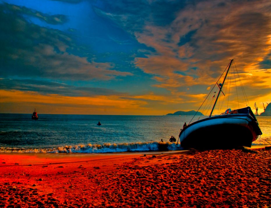 Beach Sunset Boat Image HD 25451 Wallpaper High Resolution Beach Sunset Boat Image HD 25451 Wallpaper High Resolution