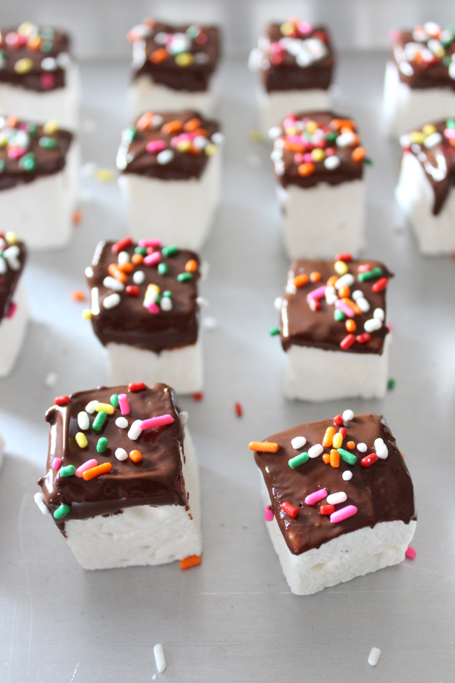 Turning It Home Chocolate Dipped Marshmallows