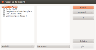 LibreOffice Gestione Modelli