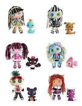 monster high stuffed dolls