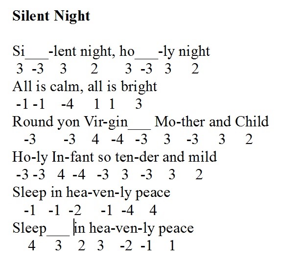 Mini Harmonica Silent Night