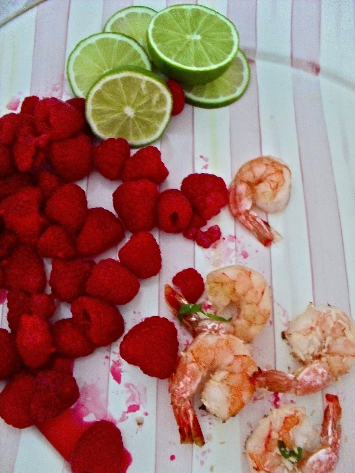 Charlesmopolitan Shrimp on a Salt Block