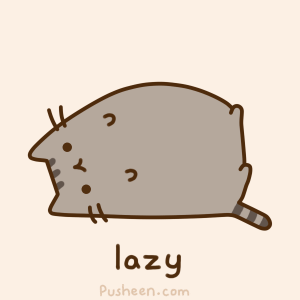 i'm the lazy but cute cat.