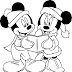 Desenhos da Minie e do Mickey para Colorir