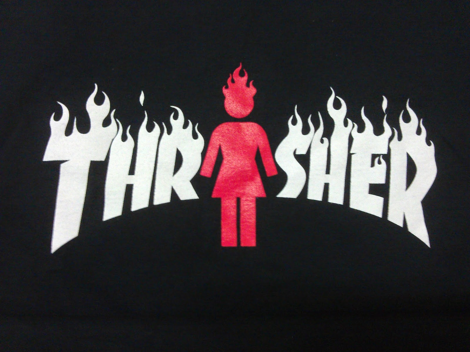 Provox Thrasher X Girl On Fire T Shirt