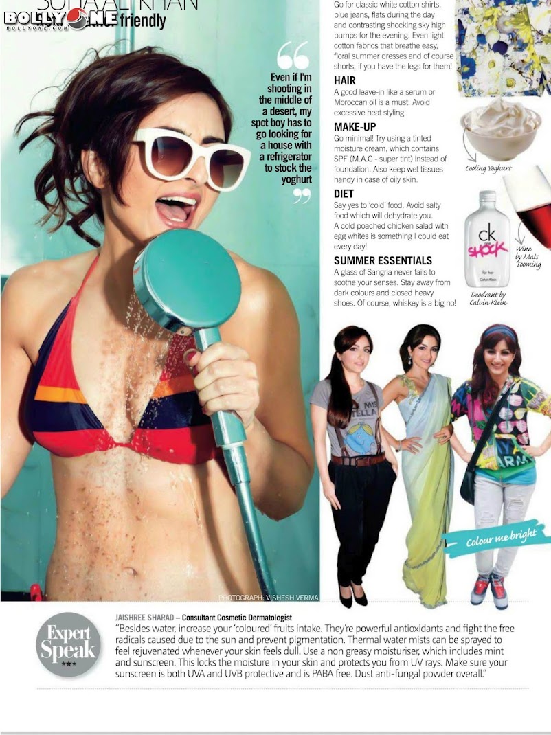 Soha Bikini Pics, Soha Ali Khan Bikini Filmfare Scans - Celebs in Bikini - Famous Celebrity Picture 