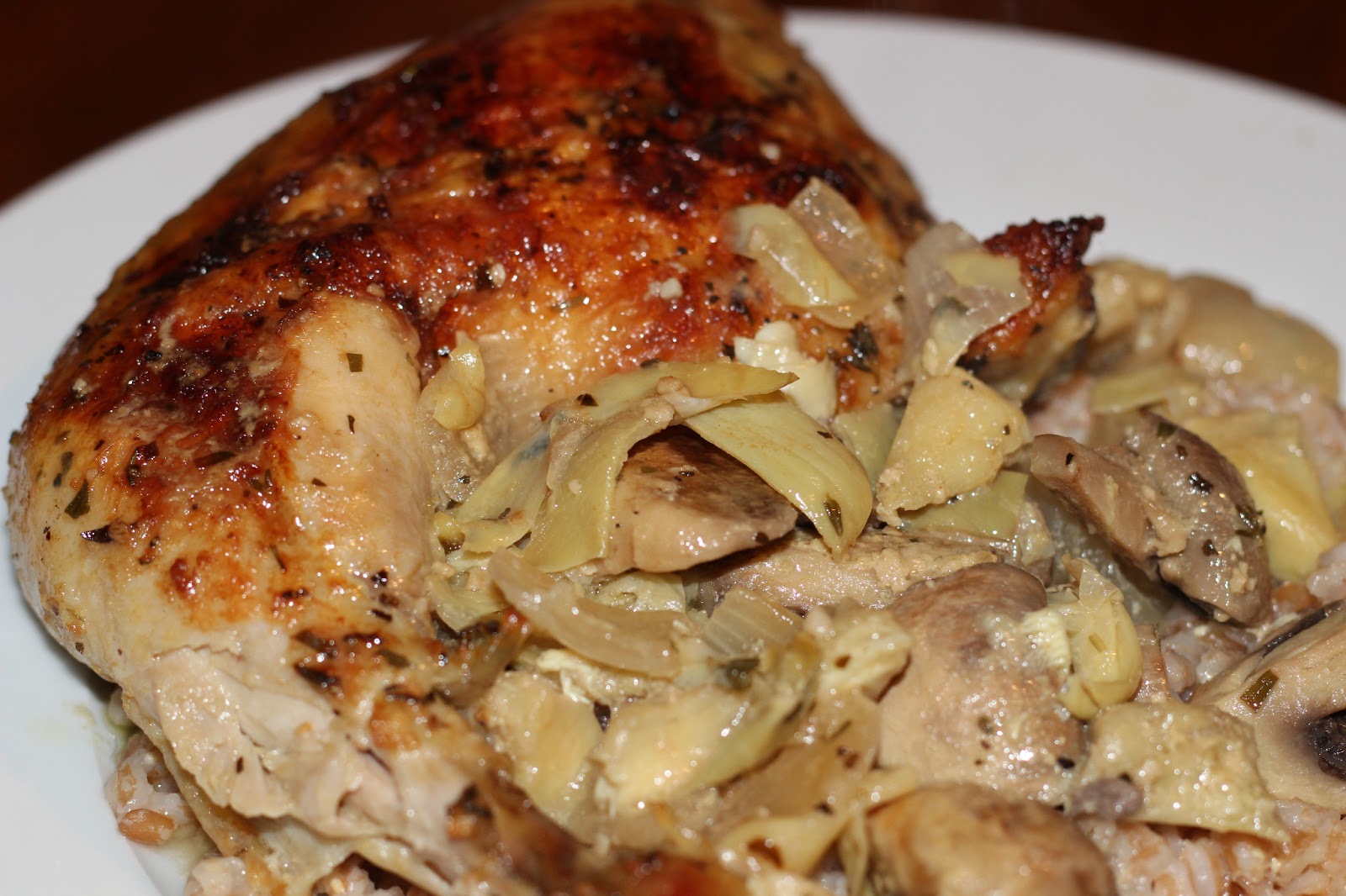 Food For The Fresh: Baked Artichoke Chicken