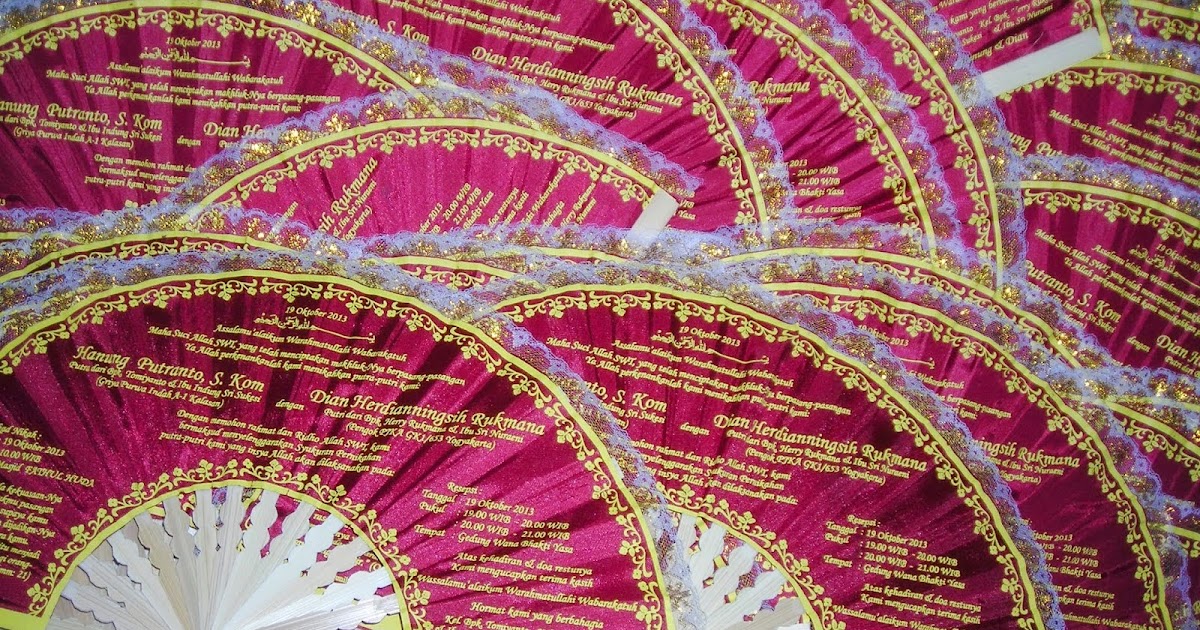 SOUVENIR PERNIKAHAN KIPAS UNDANGAN UNDANGAN PERNIKAHAN