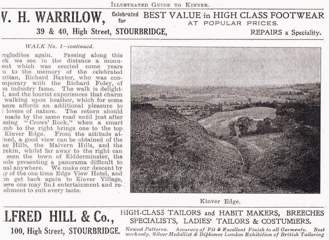 Lucy's Wednesday walks Kinver Edge walk. More rock houses