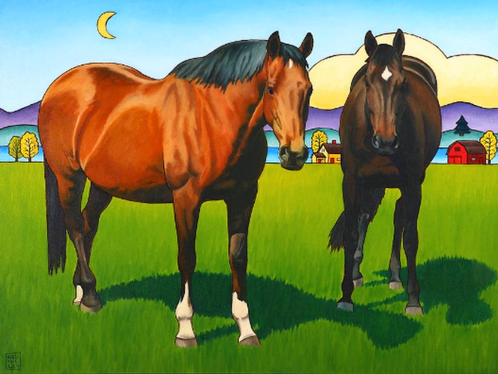 cuadros-caballos-coloridos-modernos cuadros-grandes-de-caballos-modernos