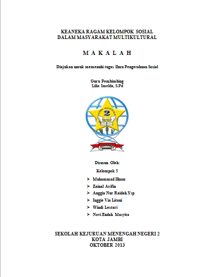 Makalah Ghia Makalah Keanekaragaman Kelompok Sosial Dalam Masyarakat Multikultural