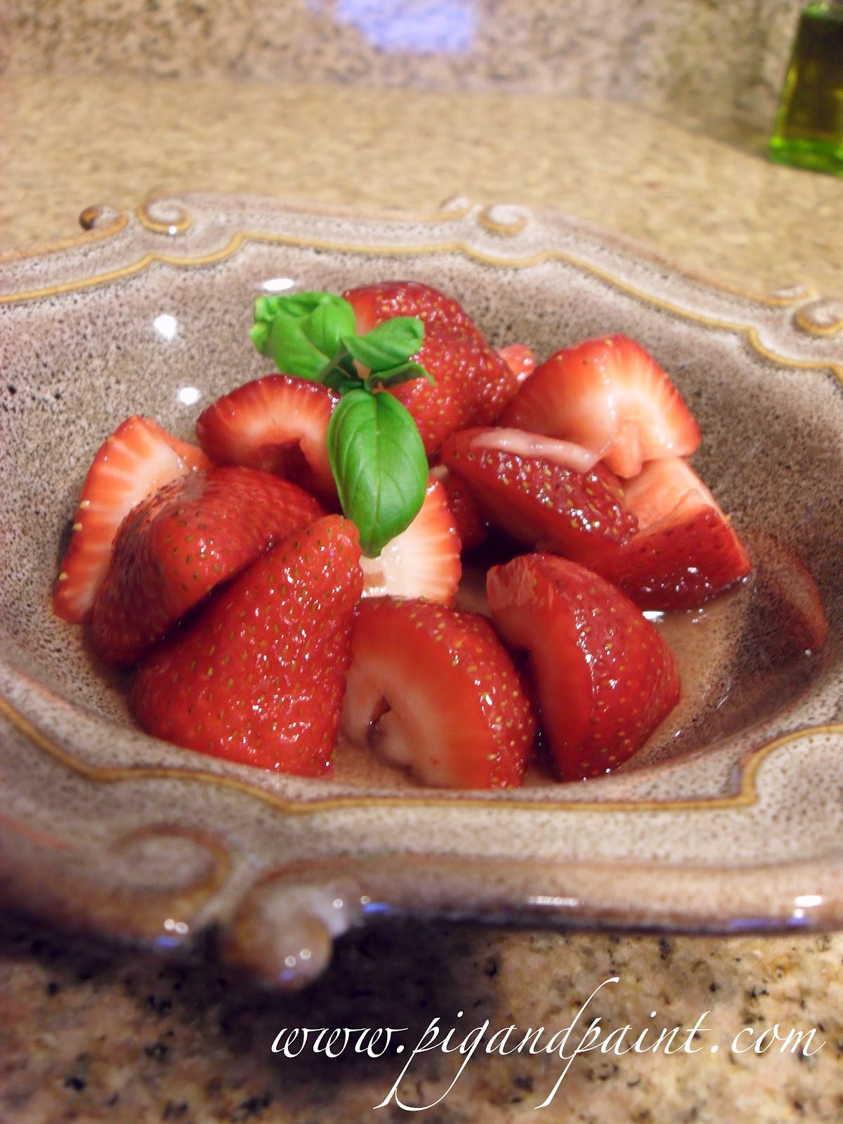 Super Simple Strawberry Basil Dessert