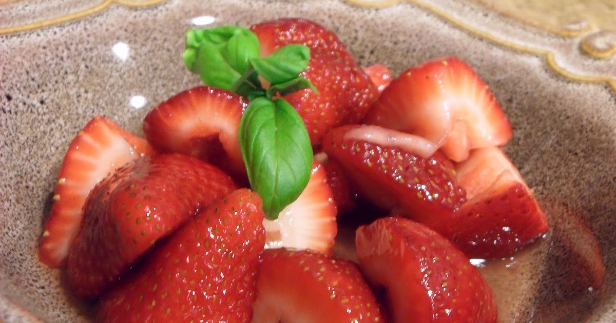 Super Simple Strawberry Basil Dessert