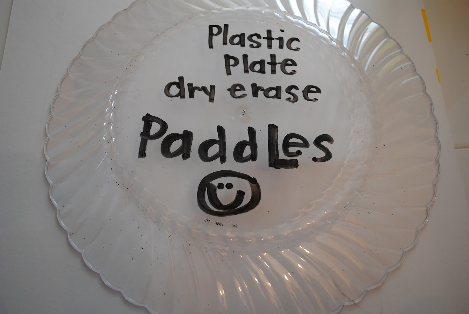First Grader...at Last! DryErase Paddle Plates