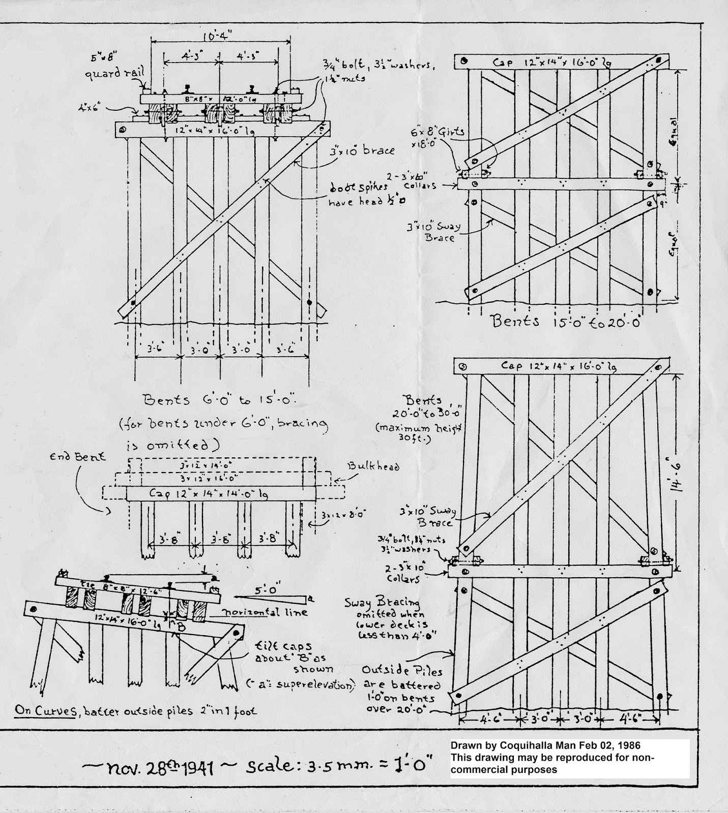 KETTLE VALLEY MODEL RAILWAY C P R PILE TRESTLES