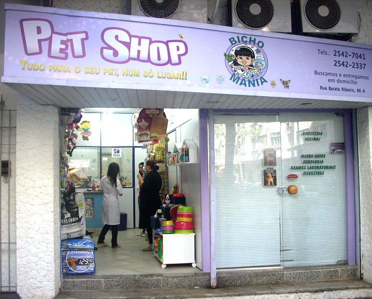 Bicho Mania Pet Shop Copacabana RJ cachorroidealoficial