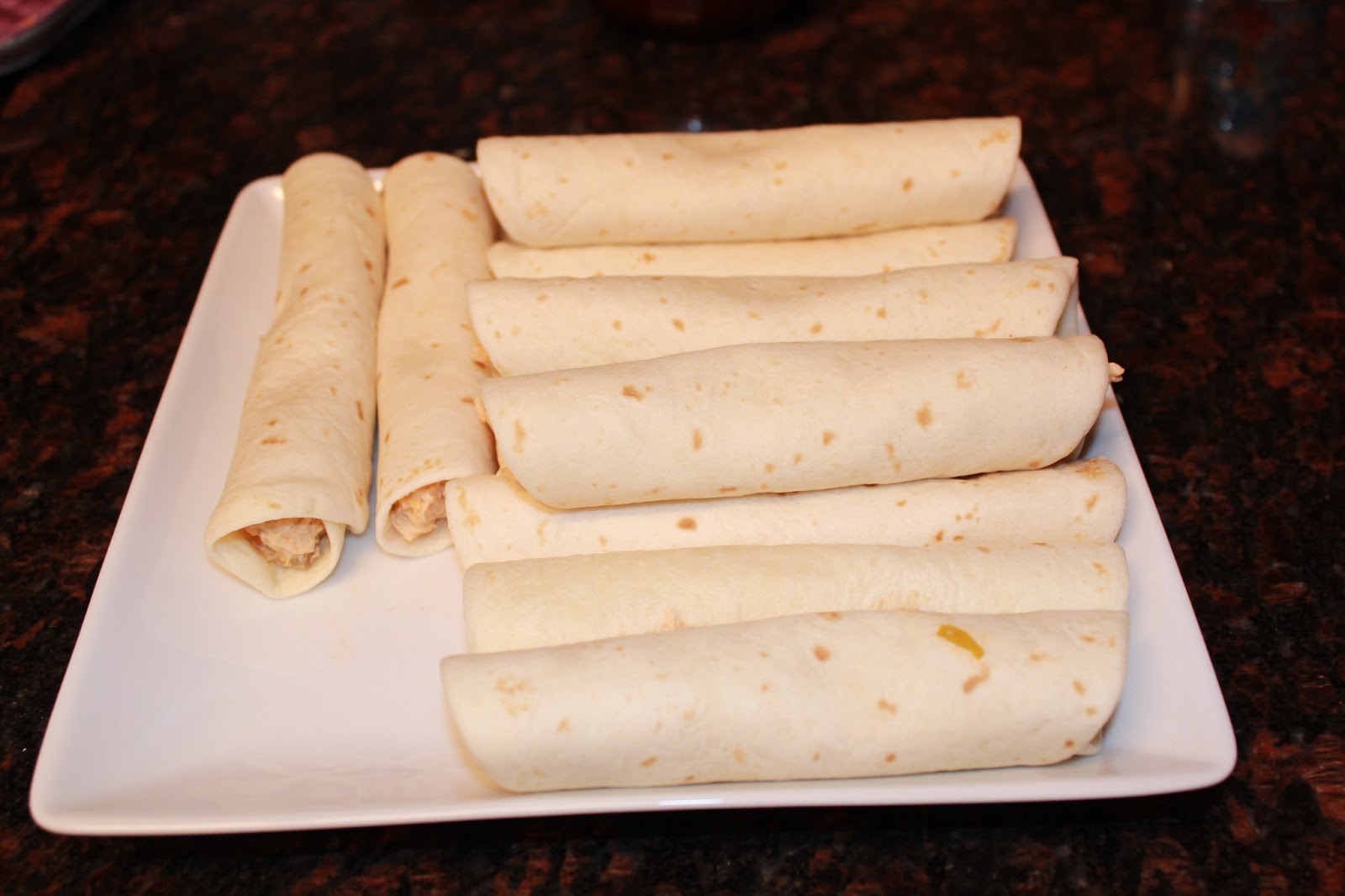 Michelle's Tasty Creations Cheesy Chicken Flautas with Avocado Cream