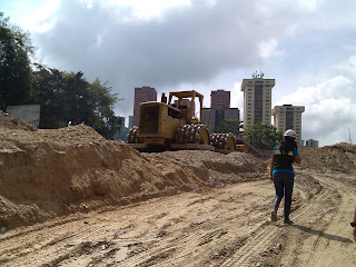 ingeniería,geodesia,máquinas,construcción, obras del metro 