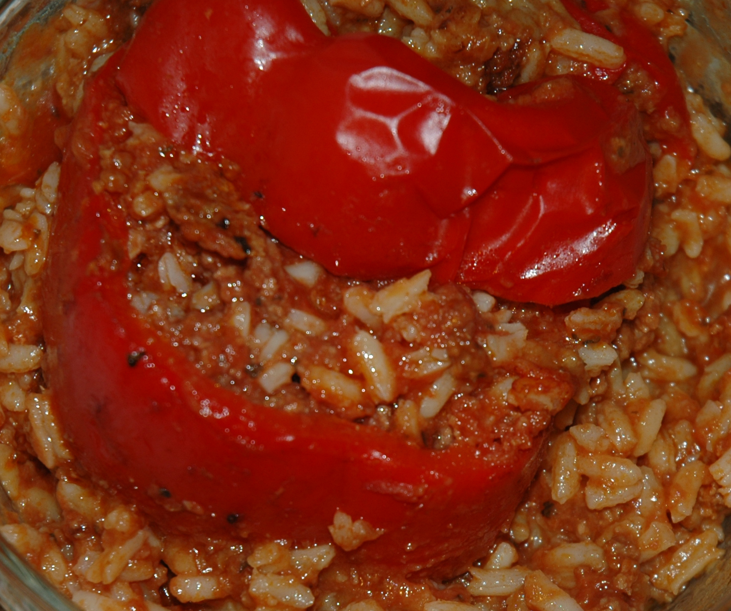 DeLish DeMaria Stovetop Stuffed Peppers