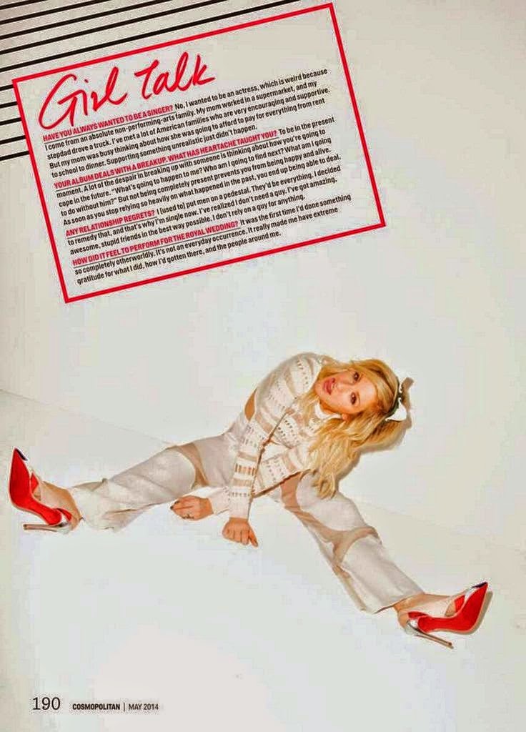 Ellie Goulding Cosmopolitan Magazine May 2014 Hot Photoshoot | Filmy Trend