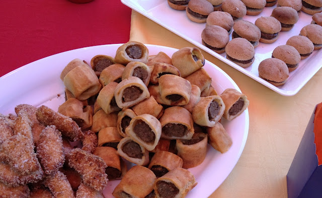 party ideas - schnitzel fingers, sausage rolls, mini burgers