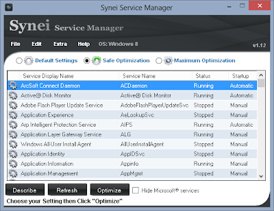 تحميل برنامج تسريع الويندوز Synei Service Manager مجانا