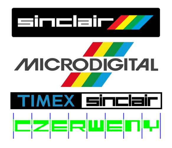 Softwares compatíveis com a linha de micros ZX Spectrum, produzidos pelos seguintes fabricantes: