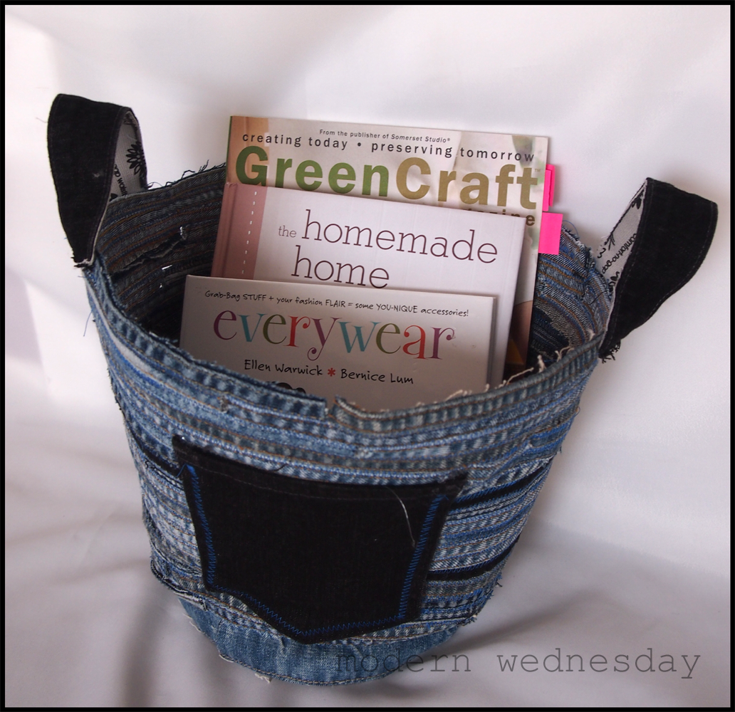 Until Wednesday Calls How To Recycled Denim Coil Basket
