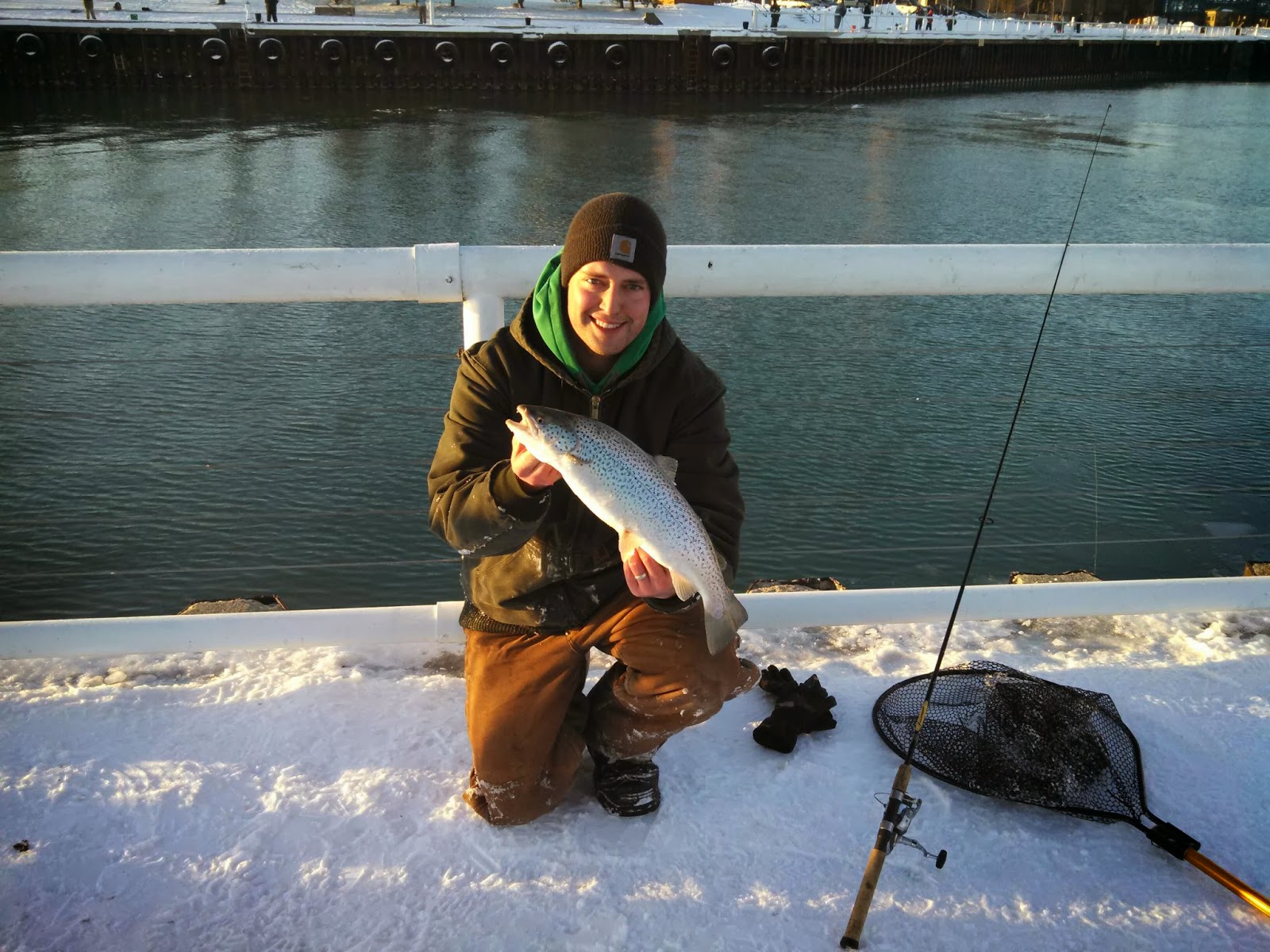 Wisconsin Fishing Reports: Port Washington Winter Browns