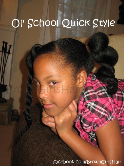 Brown Girls Hair Quick Natural Hairstyle For Girls
