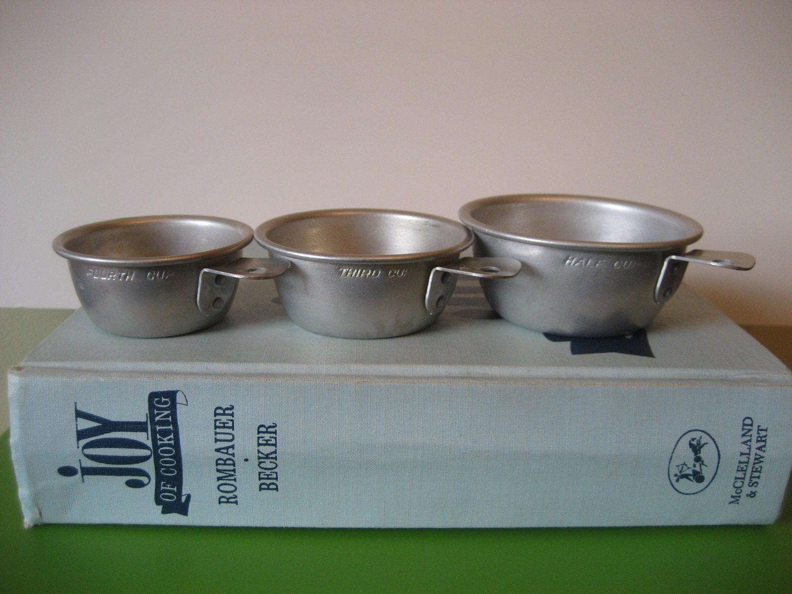 Six Balloons Vintage Delights: Aluminum Measuring Cups