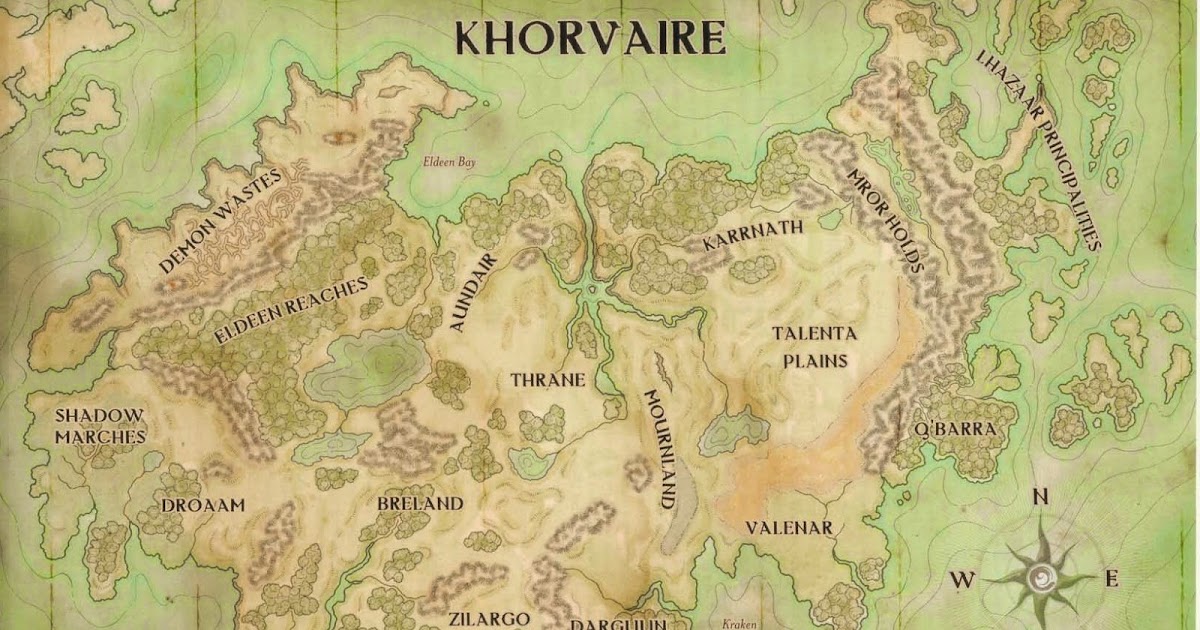 Eberron Campaign Map of Khorvaire