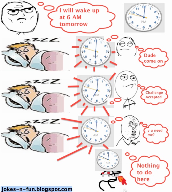Feelings of Alarm clock ! | Jokes