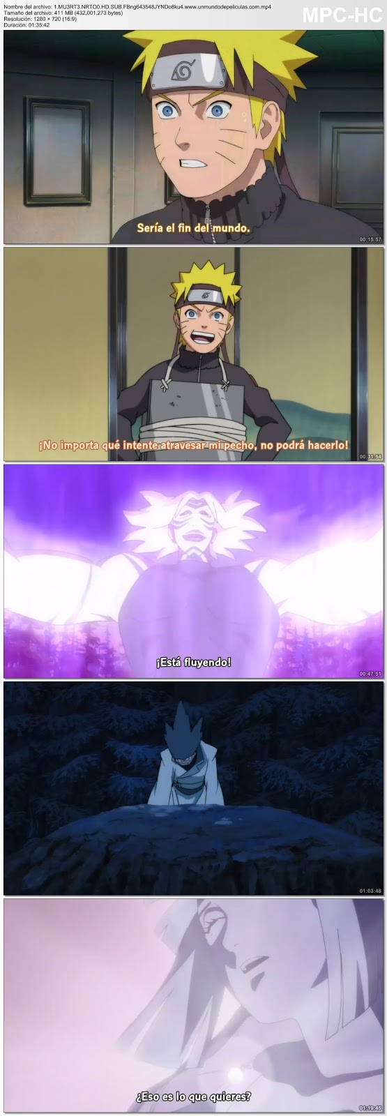 Capturas de la película.