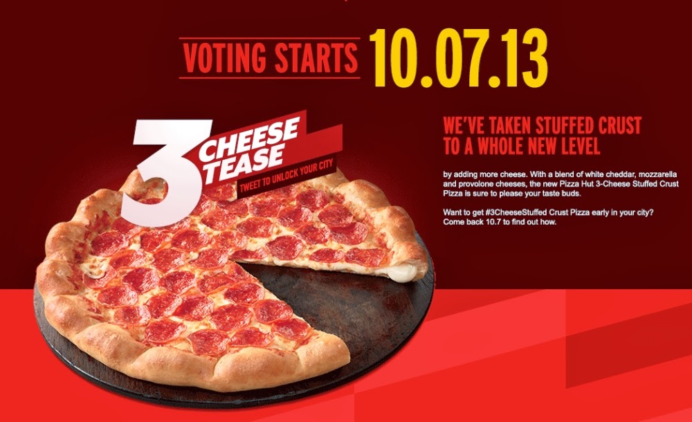 News Pizza Hut New 3Cheese Stuffed Crust Pizza Brand Eating